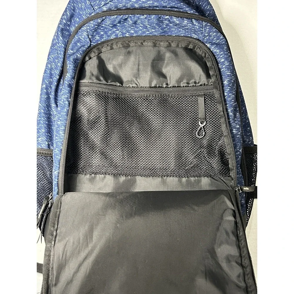 Reebok Blue Black Water Resistant Comfort Straps Backpack Padded